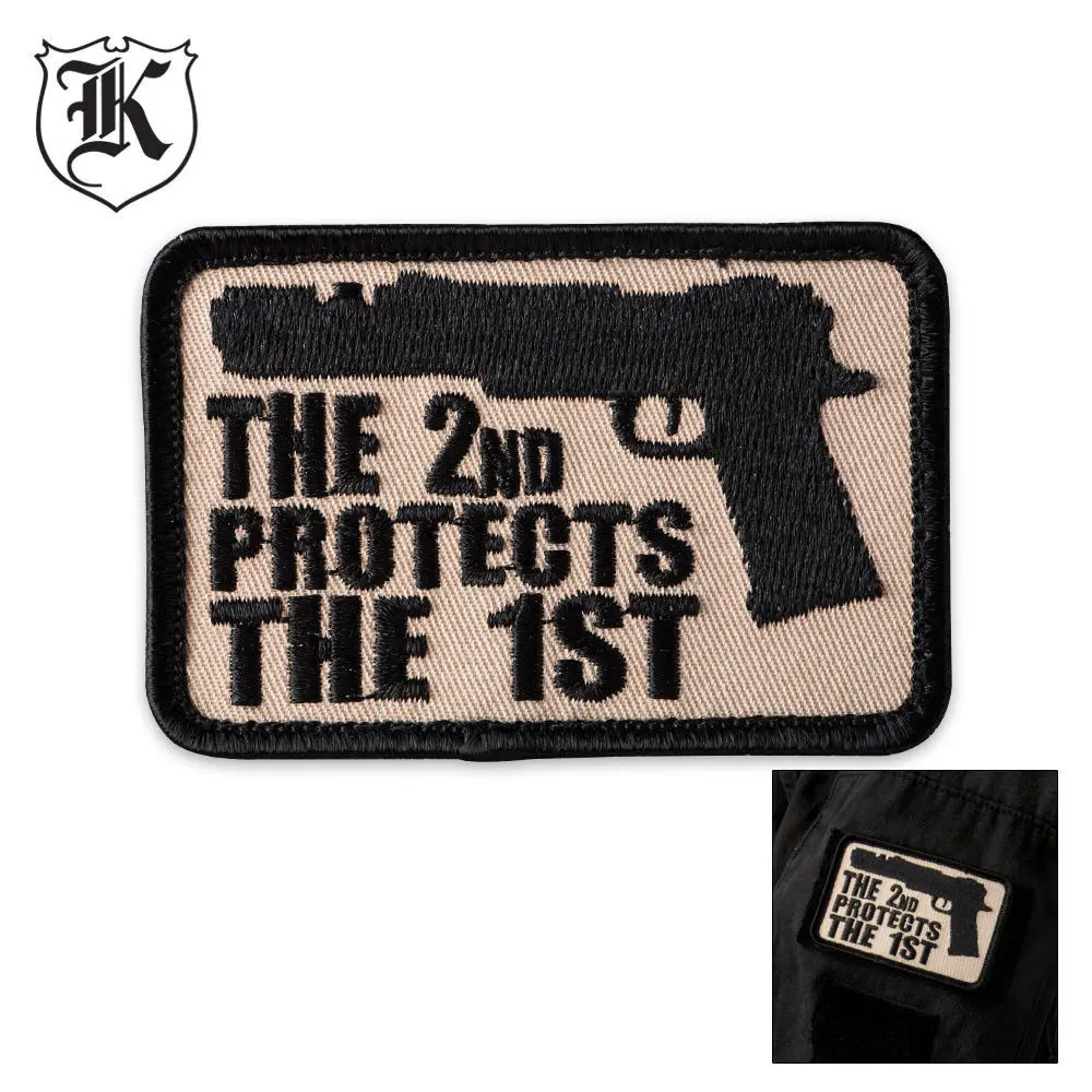 Second Amendment 2 Protects 1st Velcro Patch 