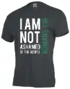 I Am Not Ashamed... Romans 1:16 CHARCOAL T-shirt-1247