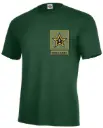 God's Army As A Pocket Print Forest Green Tee -1314