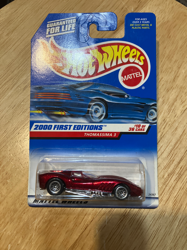 Hot Wheels 2000 First Edition #070 Thomassina 3 #10/36 Red