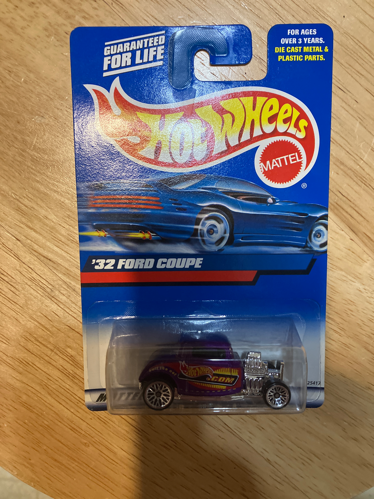 2000 HOT WHEELS #195 - '32 FORD COUPE - SURF THE NET - PURPLE - HW.COM