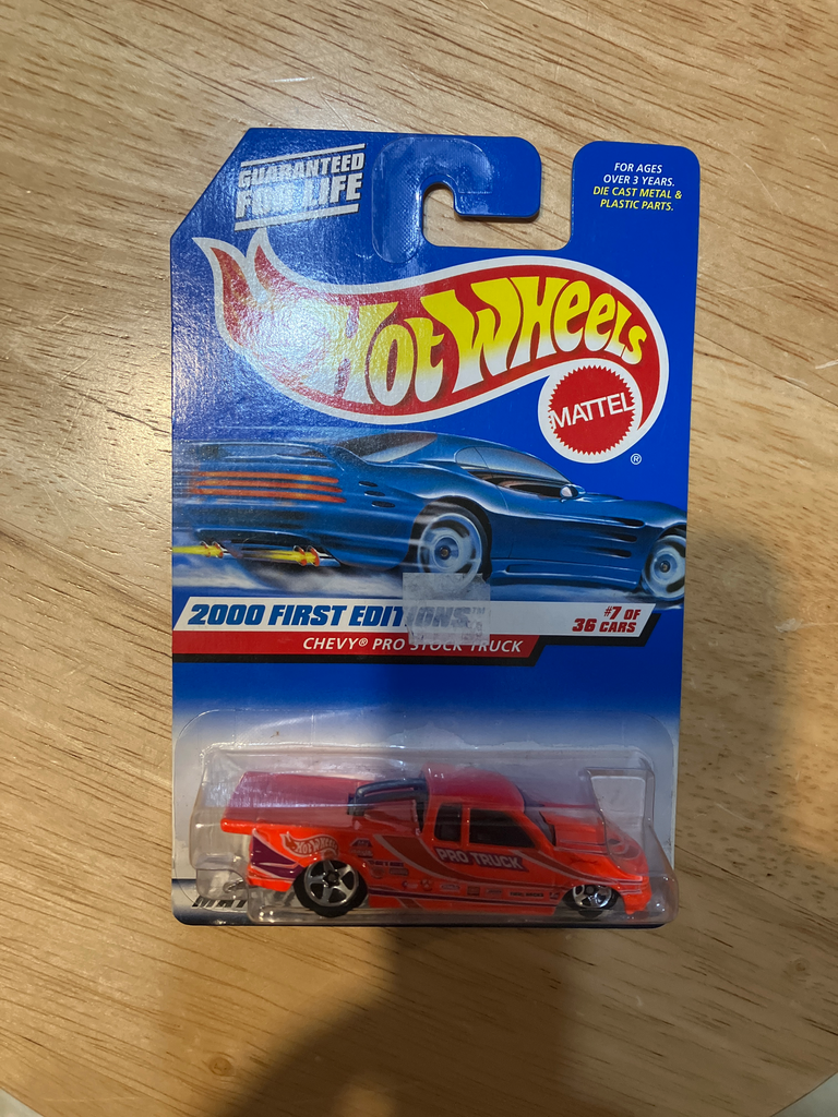 Hot Wheels 2000 First Editions #7 of 36 Cars Chevy Pro Stock Truck 2000 #067