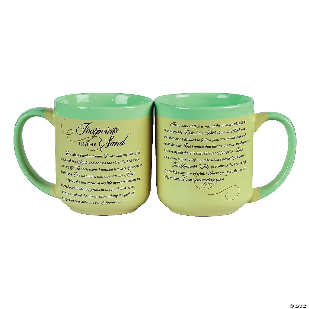 [13936780] Footprints in the Sand Ceramic Mug