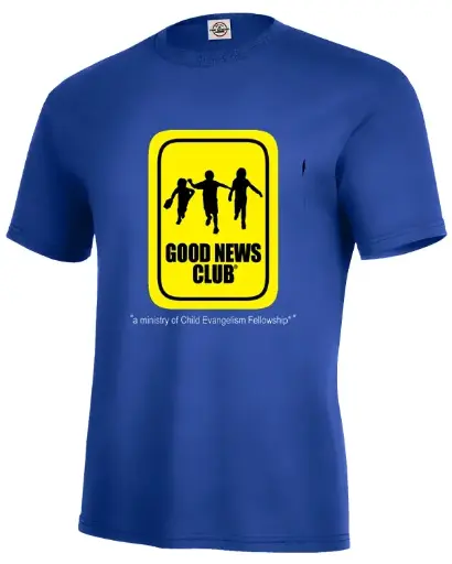 [1255] Close out - I Am a Member of Good News Club ROYAL BLUE TEES - 1255