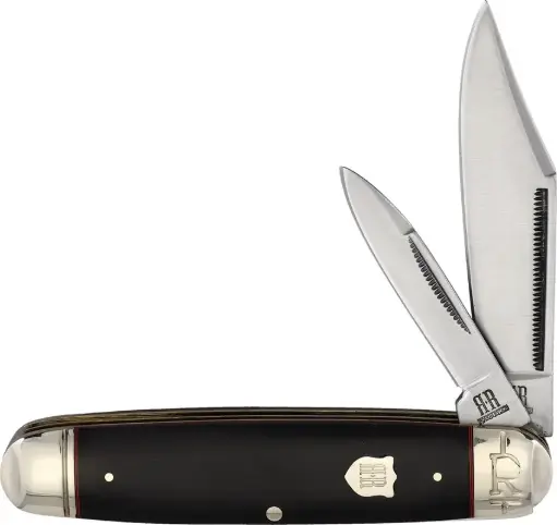 [RR2380] Black Micarta Cattleman -RR2380