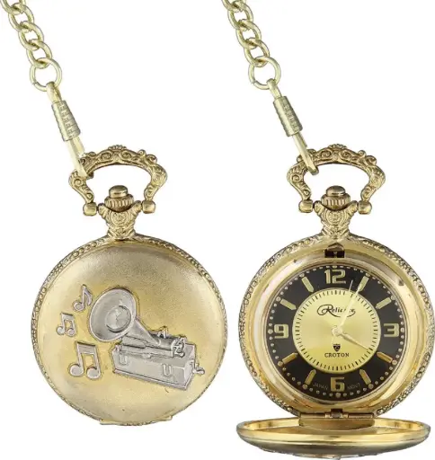 [I1708] Phonograph Pocketwatch